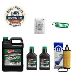 Olej 0W20 Amsoil + filtr oleju Mopar Jeep 3,6 2016-